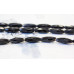 140-1176 Black Onyx <br>6x16 Faceted Oval Rice