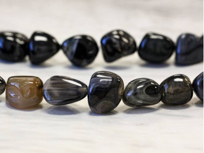 Black Onyx 16-18mm Tumbled Nugget