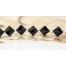 140-1572 Black Onyx <br>7x7 Diamond Briolette