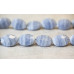 145-1131 Blue Lace Agate <br>18x25 Faceted Flat Oval