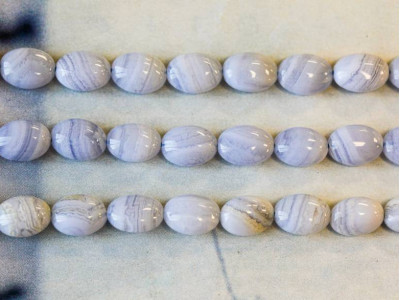 Blue Lace Agate 8x11 Oval Pebble