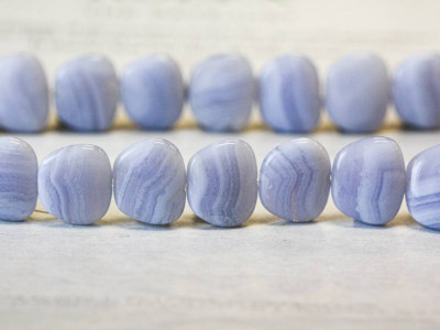 Blue Lace Agate 15x18 Flat Pebble