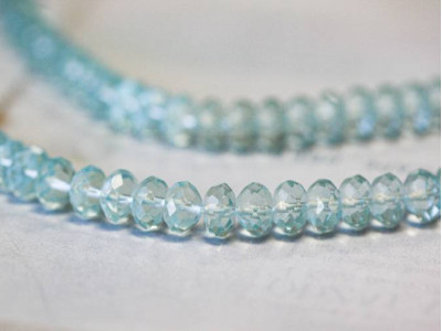 Blue Quartz 10mm Faceted Rondell