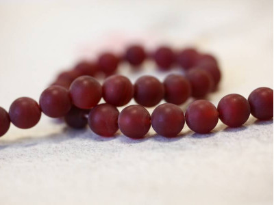 Matte Carnelian 10mm Round