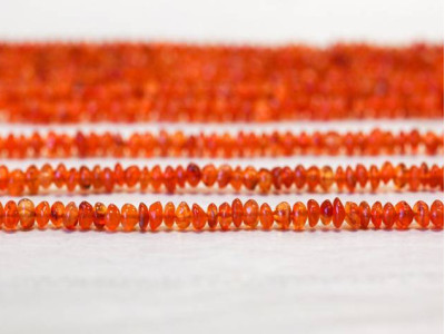 Carnelian 3-4mm Rondell