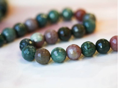 Fancy Jasper 10mm Faceted Round