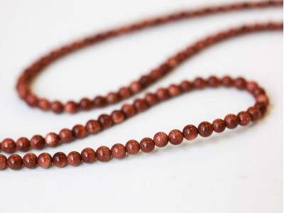 Goldstone 4mm Round