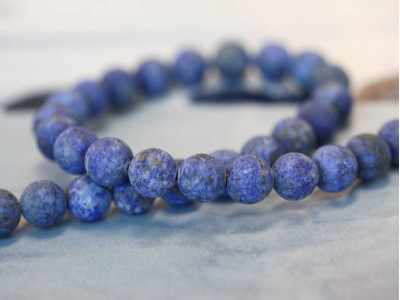 Matte Lapis 10mm Round