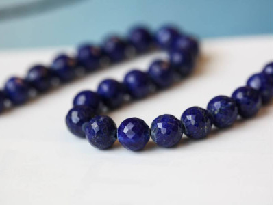 Natural Lapis 8mm Faceted Round