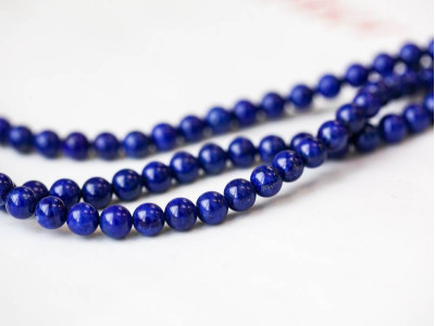 Natural Lapis 6mm Round