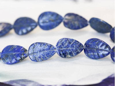 Natural Lapis 13x18 Leaf