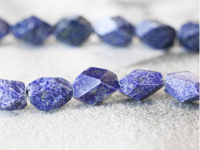 Natural Lapis 13x18 Faceted Nugget