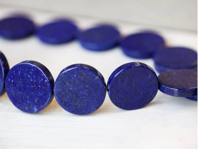 Natural Lapis 20mm Dime