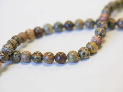 Leopard Skin Jasper 8mm Round