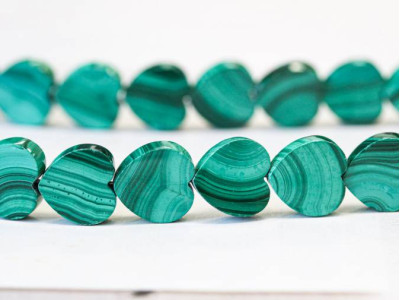 Malachite 12mm Heart