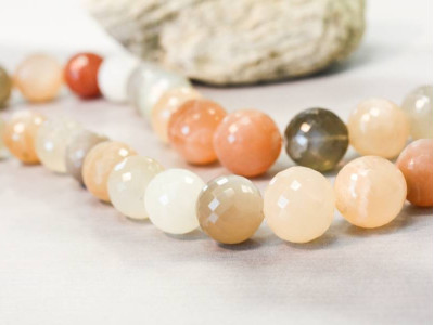 Moonstone 15-16mm Faceted Round