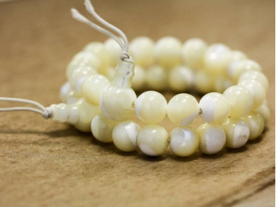 Mother of Pearl 8mm Power Beads Bracelet