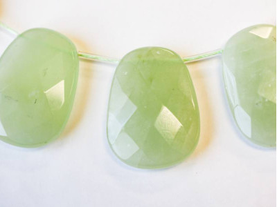 New Jade 30x40 Faceted Flat Drop