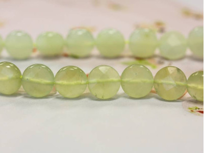 New Jade 12mm Faceted Coin