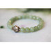 184-1541 New Jade <br>8mm Faceted Round Bracelet