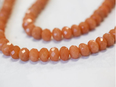 Red Aventurine 10mm Faceted Rondell