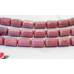 194-1114 Rhodonite <br>8x12 Strip-faceted Tube