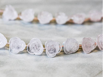 Rose Quartz 10mm Flower