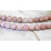 198-1942 Rose Quartz <br>12mm Corrugated Round