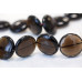 203-1223 Smoky Quartz <br>25mm Puffy Coin