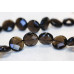 203-1530 Smoky Quartz <br>16mm Faceted Coin