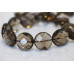 203-1598 Smoky Quartz <br>20mm Faceted Coin