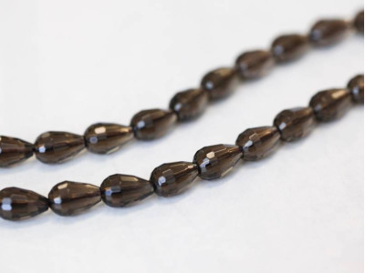 Smoky Quartz 8x12 Faceted Teardrop