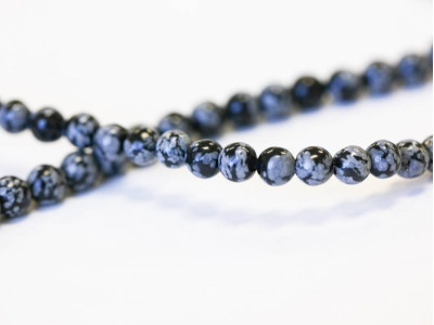 Snowflake Obsidian 6mm Round