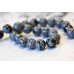 205-1050 Snowflake Obsidian <br>12mm Round