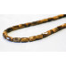 210-1027 Tiger Eye <br>8x12 Faceted Tube