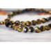 210-1055 Tiger Eye <br>10mm Faceted Coin