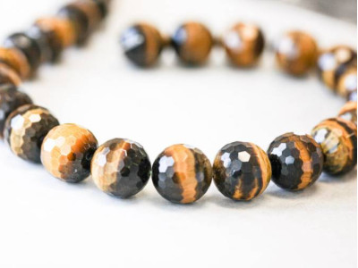 Tiger Eye 16mm Faceted Round