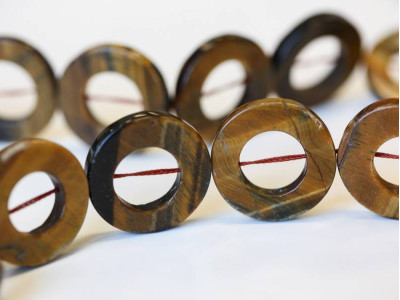 Tiger Eye 25mm Donut