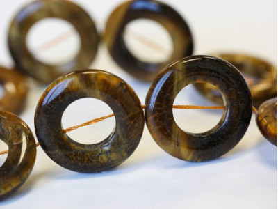 Tiger Eye 30mm Donut