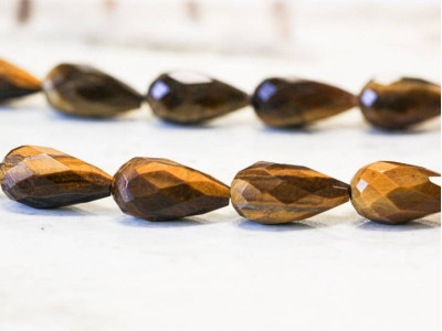 Tiger Eye 12x22 Faceted Teardrop