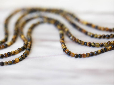 Tiger Eye 2mm Faceted Round