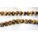 210-1392 Tiger Eye <br>8mm Corrugated Round