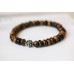 210-1416 Tiger Eye <br>8mm Rondelle Bracelet