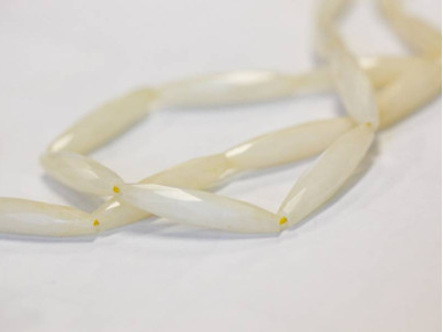 Yellow Jade 7x30 Faceted Oval Rice