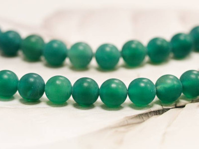 Matte Green Onyx 8mm Round