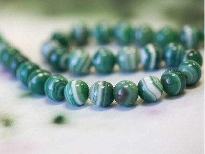 Green Sardonyx 10mm Round