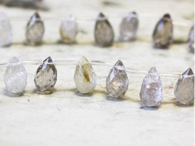 Rutilated Quartz 10x16 Teardrop Briolette