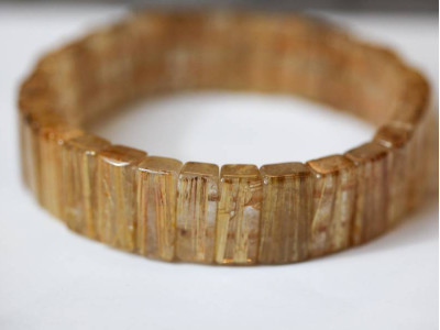 Rutilated Quartz 16mm Bracelet