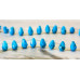 239-1153 Turquoise Howlite <br>6x9 Teardrop Briolette