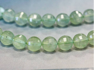 Prehnite 12mm Faceted Round